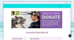 Desktop Screenshot of leavenopawsbehind.org